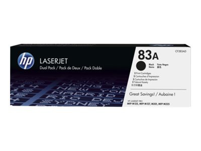 Toner HP CF283AD, č. 83A - čierny, dvojbalenie