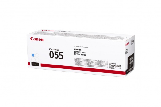 Toner Canon 3015C002AA, CRG-055 - azúrový