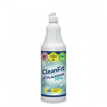 CleanFit dezinfekčný gél 70% citrus na ruky 1 l+ pumpička ZDARMA