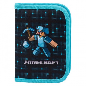 Školský peračník BAAGL jednoposchodový Minecraft Blue Axe