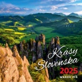 Nástenný kalendár krásy Slovenska 30 x 30 cm 2025