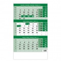 Trojmesačný kalendár zelený 2025