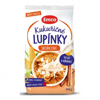 DARČEK: Kukuričné lupienky EMCO škoricové 340g