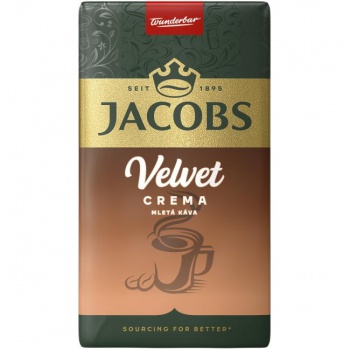 Káva Jacobs Velvet Crema mletá 250g