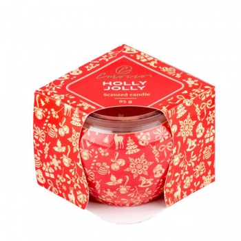 Emocio Sklo Dekor 70x62 mm Holly Jolly - Enchanted Sparkle, vonná sviečka