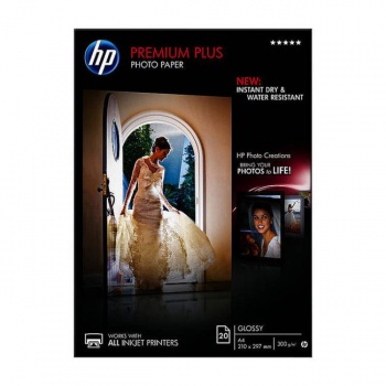 Fotopapier HP inkjet premium plus, lesklý, A4, 300g, CR672A