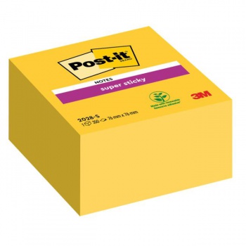 Samolepiaci bloček Post-it Super Sticky 76x76mm žltá 350l 