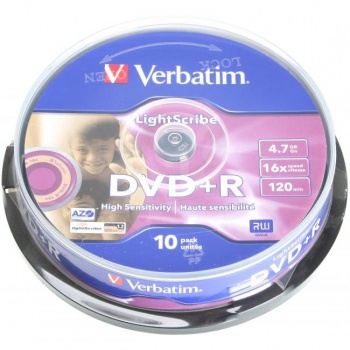 Verbatim DVD+R 16x cake10 