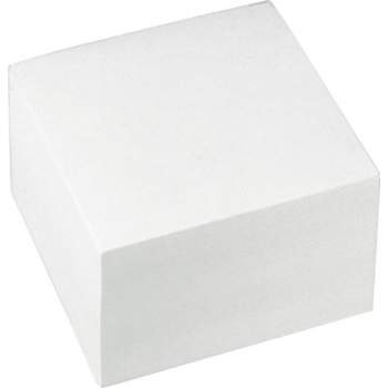 Poznámkový bloček kocka Office products lepená biela, 85x85x40 mm