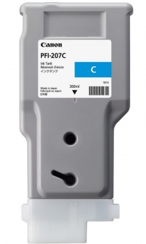 Atramentová kazeta Canon PFI-207C, azúrová