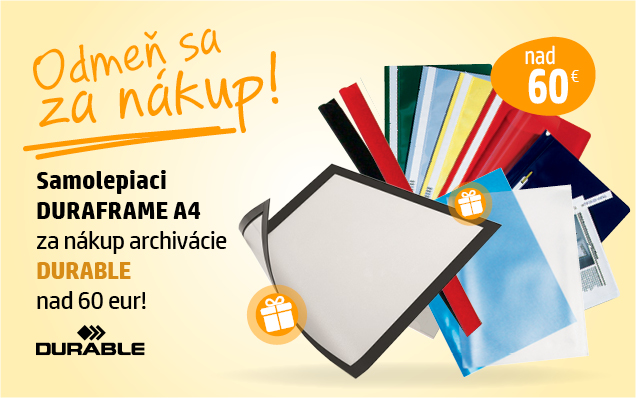 Samolepiaci DURAFRAME pri kúpe archivácie značky Durable!