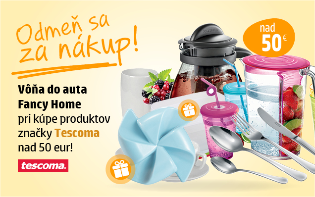 Vôňa do auta Fanky Home pri kúpe produktov Tescoma!