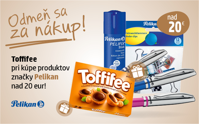 Toffifee pri kúpe produktov Pelikan!
